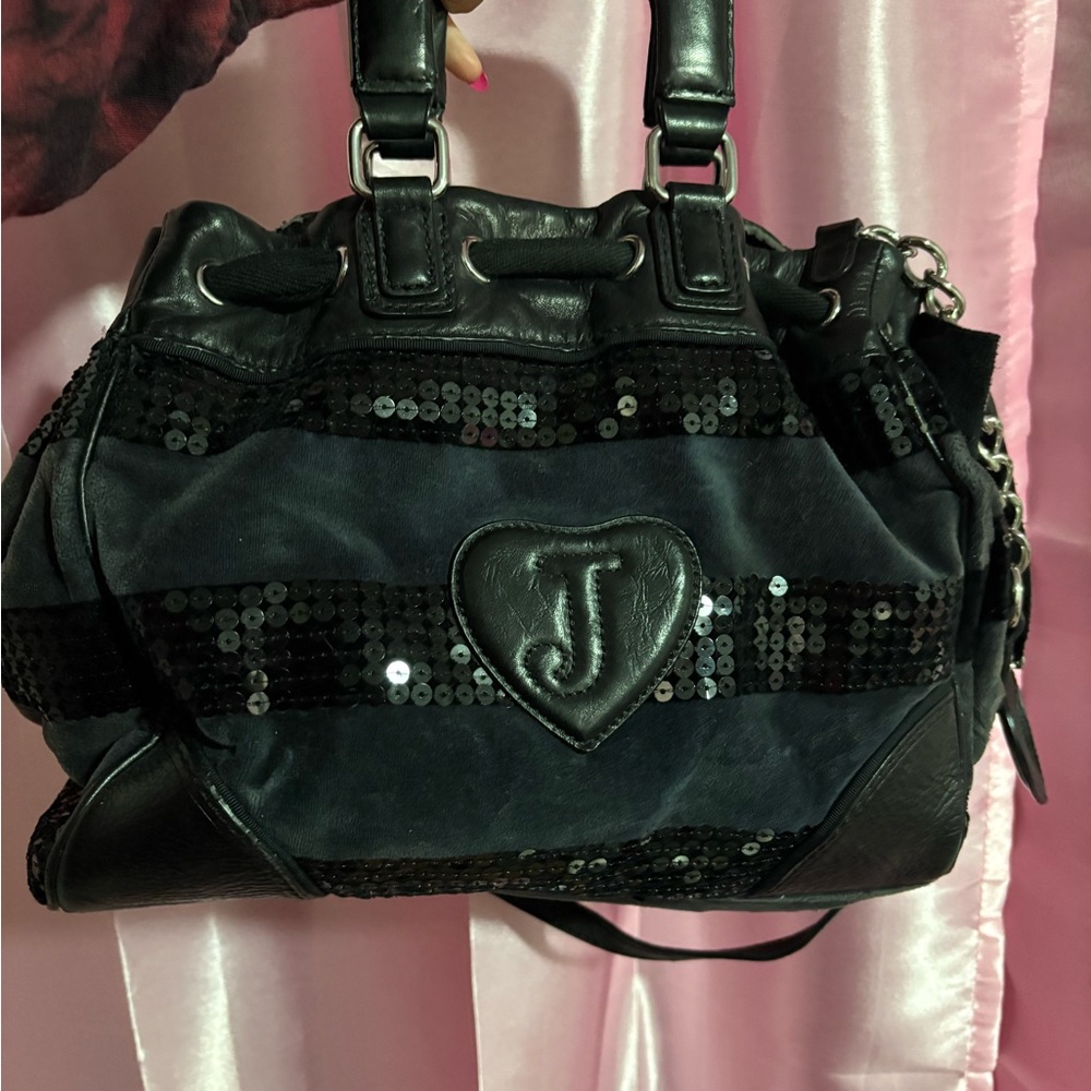 Juicy Couture Black Sequin Daydreamer Bag